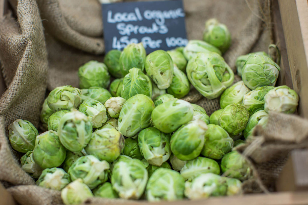 Locally grown brussel sprouts